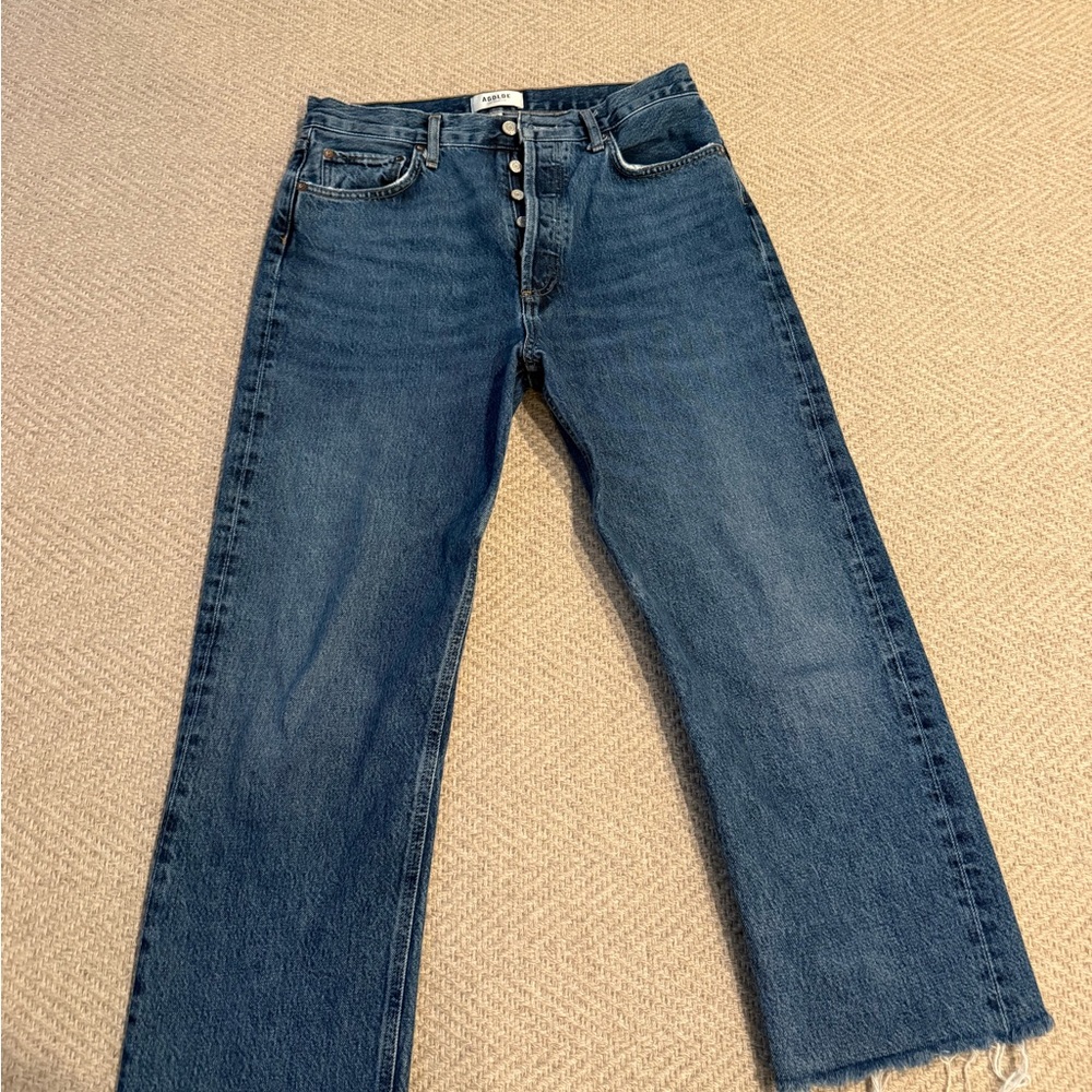 AGOLDE + NET SUSTAIN '90s Pinch Waist high-rise straight-leg jeans, size 28